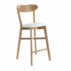 Tabouret De Bar Vintage Bois Clair Et Blanc H65 Cm DOVE -Canapé Soldes tabouret de bar vintage bois clair et blanc h65 cm dove 51057 61debcb3e7679 1200 675