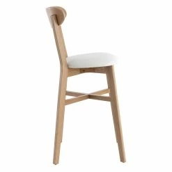 Tabouret De Bar Vintage Bois Clair Et Blanc H65 Cm DOVE -Canapé Soldes tabouret de bar vintage bois clair et blanc h65 cm dove 51057 61debcb6df584 1200 675
