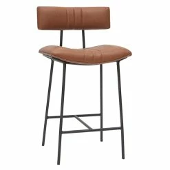 Tabouret De Bar Vintage Marron Clair Et Métal H65 Cm GOTHAM -Canapé Soldes tabouret de bar vintage marron clair et metal h65 cm gotham 48366 5f4fa6250f25e 1200 675