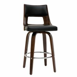 Tabouret De Bar Vintage Pivotant Noir Et Bois Foncé GARBO -Canapé Soldes tabouret de bar vintage pivotant noir et bois fonce garbo 46768 5d68f9dd51b84 1200 675