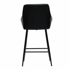 Tabourets De Bar Avec Sièges Matelassés Noirs Et Métal Noir H65 Cm (lot De 2) MONTERO -Canapé Soldes tabourets de bar avec sieges matelasses noirs et metal noir h65 cm lot de 2 montero 52272 63737332d5049 1200 675