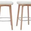 Tabourets De Bar Blancs Et Bois Clair 65 Cm (lot De 2) GRAMMA -Canapé Soldes tabourets de bar blancs et bois clair 65 cm lot de 2 gramma 51309 62b2d1d994064 1200 675