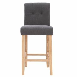 Tabourets De Bar Capitonnés Gris Foncé Et Bois H66 Cm (lot De 2) ESTER 10 Tabourets De Bar Capitonnés Gris Foncé Et Bois H66 Cm (lot De 2) ESTER -Canapé Soldes tabourets de bar capitonnes gris fonce et bois h66 cm lot de 2 ester 42394 5bd2ccfe98939 1200 675