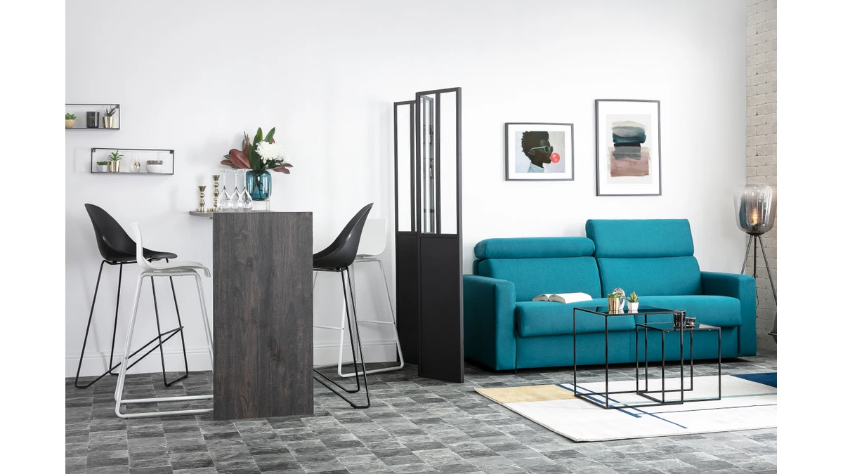 Tabourets De Bar Design Blanc 76 Cm (lot De 2) ONA 9 Tabourets De Bar Design Blanc 76 Cm (lot De 2) ONA – Image 7