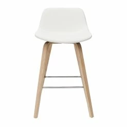 Tabourets De Bar Design Blanc Et Bois Clair H65 Cm (lot De 2) NONIE -Canapé Soldes tabourets de bar design blanc et bois clair h65 cm lot de 2 nonie 52065 62e932b11acdd 1200 675
