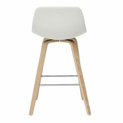 Tabourets De Bar Design Blanc Et Bois Clair H65 Cm (lot De 2) NONIE -Canapé Soldes tabourets de bar design blanc et bois clair h65 cm lot de 2 nonie 52065 62e932d1c1360 1200 675