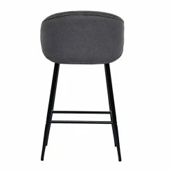 Tabourets De Bar Design En Tissu Effet Velours Gris Et Métal Noir (lot De 2) ROSALIE -Canapé Soldes tabourets de bar design en tissu effet velours gris et metal noir lot de 2 rosalie 52671 63b8496c5ccbc 1200 675