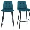 Tabourets De Bar Design En Tissu Velours Gaufré Bleu Pétrole Et Métal H65 Cm (lot De 2) ESCAPE -Canapé Soldes tabourets de bar design en tissu velours gaufre bleu petrole et metal h65 cm lot de 2 escape 50398 61a0cd1ab0b72 1200 675