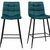 Tabourets De Bar Design En Velours Bleu Pétrole H65 Cm (lot De 2) MAXWELL 2 Tabourets De Bar Design En Velours Bleu Pétrole H65 Cm (lot De 2) MAXWELL -Canapé Soldes tabourets de bar design en velours bleu petrole h65 cm lot de 2 maxwell 52278 62dea54941998 1200 675