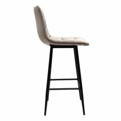 Tabourets De Bar Design En Velours Taupe H65 Cm (lot De 2) MAXWELL 12 Tabourets De Bar Design En Velours Taupe H65 Cm (lot De 2) MAXWELL -Canapé Soldes tabourets de bar design en velours taupe h65 cm lot de 2 maxwell 52276 63bfd9d8ca432 1200 675