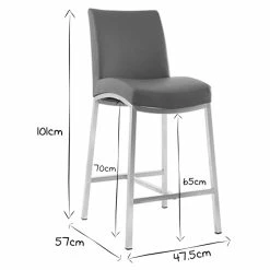 Tabourets De Bar Design Gris Clair H70 Cm (lot De 2) OLLY -Canapé Soldes tabourets de bar design gris clair h70 cm lot de 2 olly 41913 607e7a207192d 1200 675