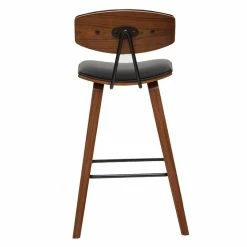 Tabourets De Bar Design Noir Et Bois Foncé H69 Cm (lot De 2) VASCO -Canapé Soldes tabourets de bar design noir et bois fonce h69 cm lot de 2 vasco 49302 60edac8e68259 1200 675