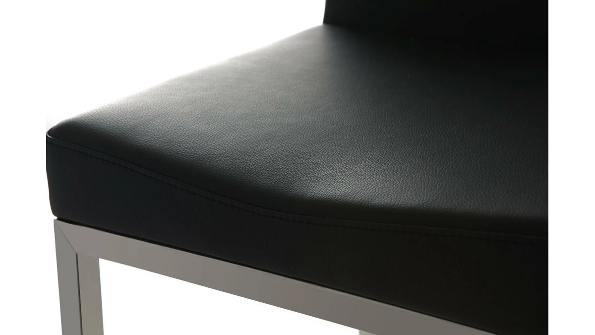 Tabourets De Bar Design Noirs 76 Cm EPSILON (lot De 2) 8 Tabourets De Bar Design Noirs 76 Cm EPSILON (lot De 2) – Image 6