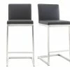Tabourets De Bar Design Noirs Avec Pieds Métal (lot De 2) STELLAR