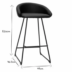 Tabourets De Bar Design Noirs H69 Cm (lot De 2) REYNOLD -Canapé Soldes tabourets de bar design noirs h69 cm lot de 2 reynold 51859 62c4156c6835f 1200 675