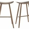 Tabourets De Bar Design Noyer H72 Cm (lot De 2) DEMORY