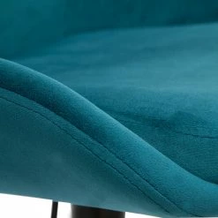 Tabourets De Bar Design Réglables Velours Bleu Pétrole (lot De 2) HOLO -Canapé Soldes tabourets de bar design reglables velours bleu petrole lot de 2 holo 48906 603fab37e8b0f 1200 675