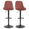 Tabourets De Bar Design Réglables Velours Rouge Tomette (lot De 2) HOLO -Canapé Soldes tabourets de bar design reglables velours rouge tomette lot de 2 holo 51852 62b96f8ecdc6d 1200 675