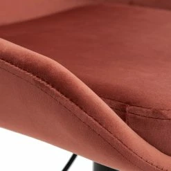 Tabourets De Bar Design Réglables Velours Rouge Tomette (lot De 2) HOLO -Canapé Soldes tabourets de bar design reglables velours rouge tomette lot de 2 holo 51852 62b9702778462 1200 675