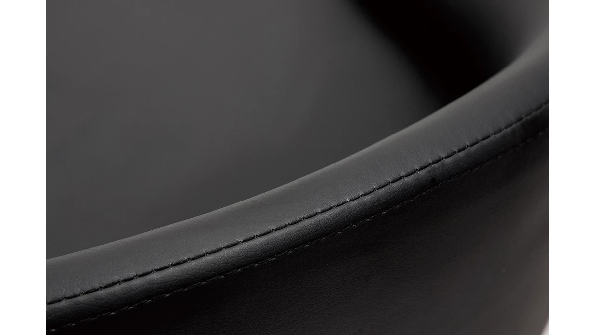 Tabourets De Bar Design Relevables Noirs (lot De 2) REYNOLD 8 Tabourets De Bar Design Relevables Noirs (lot De 2) REYNOLD – Image 6