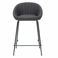 Tabourets De Bar Design Tissu Gris Foncé 65 Cm (lot De 2) SHERU -Canapé Soldes tabourets de bar design tissu gris fonce 65 cm lot de 2 sheru 47845 5f32be32e5cac 1200 675