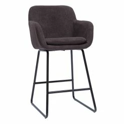 Tabourets De Bar Effet Velours Gris Foncé H65 Cm (lot De 2) AMIKA -Canapé Soldes tabourets de bar effet velours gris fonce h65 cm lot de 2 amika 50519 61d6fc4e6e016 1200 675