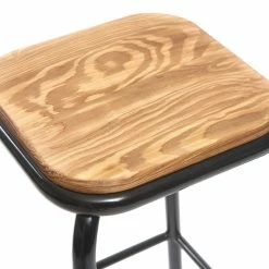 Tabourets De Bar Empilables Noir Et Bois Foncé H65 Cm (lot De 2) MEMPHIS -Canapé Soldes tabourets de bar empilables noir et bois fonce h65 cm lot de 2 memphis 41761 5bf2b88dc449a 1200 675