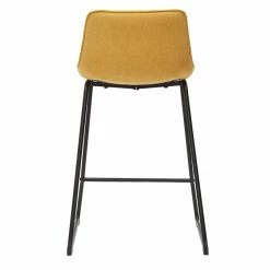 Tabourets De Bar En Tissu Effet Velours Texturé Jaune Moutarde Et Métal H65 Cm (lot De 2) BOOST -Canapé Soldes tabourets de bar en tissu effet velours texture jaune moutarde et metal h65 cm lot de 2 boost 52698 634ec242cb154 1200 675