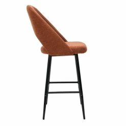 Tabourets De Bar En Tissu Effet Velours Texturé Terre Brûlée H65 Cm (lot De 2) COSETTE -Canapé Soldes tabourets de bar en tissu effet velours texture terre brulee h65 cm lot de 2 cosette 52083 62deb21b8c3f3 1200 675