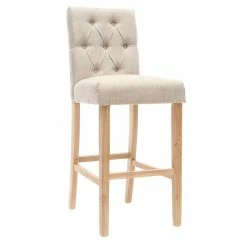 Tabourets De Bar En Tissu Naturel H75 Cm (lot De 2) RIVOLI -Canapé Soldes tabourets de bar en tissu naturel h75 cm lot de 2 rivoli 42940 5bb3746f8c087 1200 675