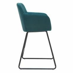 Tabourets De Bar En Velours Bleu Pétrole H65 Cm (lot De 2) AMIKA -Canapé Soldes tabourets de bar en velours bleu petrole h65 cm lot de 2 amika 48641 5fea0f86c5f07 1200 675