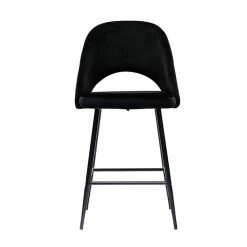 Tabourets De Bar En Velours Noir Et Métal H65 Cm (lot De 2) COSETTE -Canapé Soldes tabourets de bar en velours noir et metal h65 cm lot de 2 cosette 52417 633162b5d37c0 1200 675