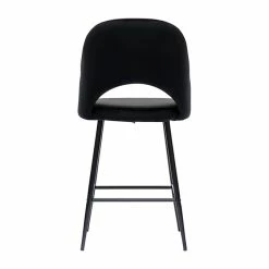 Tabourets De Bar En Velours Noir Et Métal H65 Cm (lot De 2) COSETTE -Canapé Soldes tabourets de bar en velours noir et metal h65 cm lot de 2 cosette 52417 633162c53d3f0 1200 675