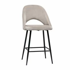 Tabourets De Bar En Velours Taupe Et Métal H65 Cm (lot De 2) COSETTE 11 Tabourets De Bar En Velours Taupe Et Métal H65 Cm (lot De 2) COSETTE -Canapé Soldes tabourets de bar en velours taupe et metal h65 cm lot de 2 cosette 52418 63bfbf489699f 1200 675