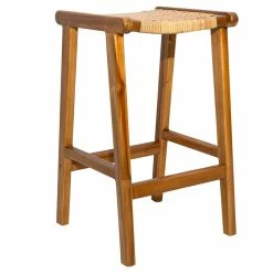 Tabourets De Bar Ethniques En Bois Teck Massif Et Cannage Rotin H65 Cm (lot De 2) GAWA -Canapé Soldes tabourets de bar ethniques en bois teck massif et cannage rotin h65 cm lot de 2 gawa 52956 636a6d99cc8df 1200 675