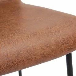 Tabourets De Bar Fixes Marron Aspect Vieilli Et Métal Noir H75 (lot De 2) HAROLD -Canapé Soldes tabourets de bar fixes marron aspect vieilli et metal noir h75 lot de 2 harold 52695 634d2f9bb4962 1200 675