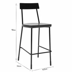 Tabourets De Bar Industriels Métal Et Bois 65 Cm (lot De 2) OUDIN -Canapé Soldes tabourets de bar industriels metal et bois 65 cm lot de 2 oudin 45523 5cdbdcde3de5d 1200 675
