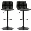 Tabourets De Bar Réglables Design Noirs (lot De 2) MAXWELL -Canapé Soldes tabourets de bar reglables design noirs lot de 2 maxwell 52280 6357f21e2522f 1200 675
