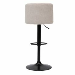 Tabourets De Bar Réglables En Tissu Effet Velours Texturé Beige Et Métal Noir (lot De 2) MONTI -Canapé Soldes tabourets de bar reglables en tissu effet velours texture beige et metal noir lot de 2 monti 51873 62beb5c56f466 1200 675