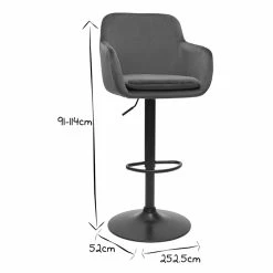 Tabourets De Bar Réglables En Tissu Velours Bleu Pétrole Et Métal Noir (lot De 2) AMIKA -Canapé Soldes tabourets de bar reglables en tissu velours bleu petrole et metal noir lot de 2 amika 52813 635bc5d963d98 1200 675