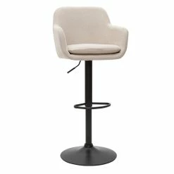 Tabourets De Bar Réglables Tissu Effet Velours Beige Et Métal (lot De 2) AMIKA -Canapé Soldes tabourets de bar reglables tissu effet velours beige et metal lot de 2 amika 52686 62e93bf7a2b85 1200 675