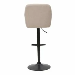 Tabourets De Bar Réglables Tissu Effet Velours Beige Et Métal (lot De 2) AMIKA -Canapé Soldes tabourets de bar reglables tissu effet velours beige et metal lot de 2 amika 52686 62e93bff45355 1200 675