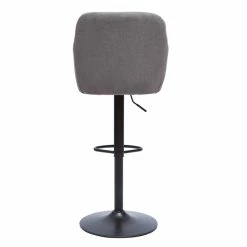 Tabourets De Bar Réglables Tissu Effet Velours Gris Et Métal (lot De 2) AMIKA -Canapé Soldes tabourets de bar reglables tissu effet velours gris et metal lot de 2 amika 50517 61f4289f5fdea 1200 675