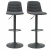 Tabourets De Bar Réglables Tissu Et Métal Gris Foncé (lot De 2) SAURY -Canapé Soldes tabourets de bar reglables tissu et metal gris fonce lot de 2 saury 47848 5f633139b9dea 1200 675