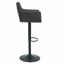 Tabourets De Bar Réglables Tissu Gris Anthracite Métal Noir (lot De 2) CARLIE -Canapé Soldes tabourets de bar reglables tissu gris anthracite metal noir lot de 2 carlie 50807 629f4c42d3153 1200 675