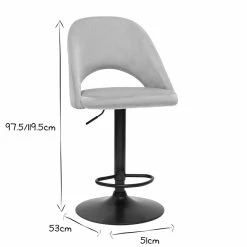 Tabourets De Bar Relevables En Velours Taupe Et Métal Noir (lot De 2) COSETTE -Canapé Soldes tabourets de bar relevables en velours taupe et metal noir lot de 2 cosette 52421 633422c9a1570 1200 675