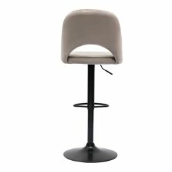 Tabourets De Bar Relevables En Velours Taupe Et Métal Noir (lot De 2) COSETTE -Canapé Soldes tabourets de bar relevables en velours taupe et metal noir lot de 2 cosette 52421 63bfc12d552d3 1200 675