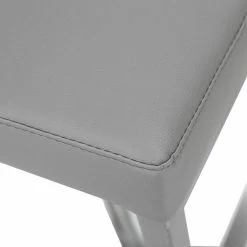 Tabourets De Bar Relevables Gris Et Acier Chromé (lot De 2) KYLE -Canapé Soldes tabourets de bar relevables gris et acier chrome lot de 2 kyle 53567 6315efec0494a 1200 675