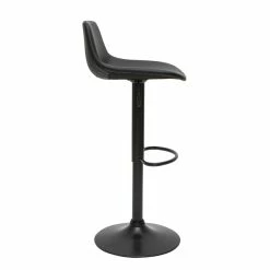 Tabourets De Bar Relevables Polyuréthane Et Métal Noir (lot De 2) NONIE -Canapé Soldes tabourets de bar relevables polyurethane et metal noir lot de 2 nonie 52062 62b98c11c058f 1200 675