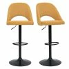 Tabourets De Bar Relevables Tissu Effet Velours Texturé Jaune Et Métal Noir (lot De 2) COSETTE 2 Tabourets De Bar Relevables Tissu Effet Velours Texturé Jaune Et Métal Noir (lot De 2) COSETTE -Canapé Soldes tabourets de bar relevables tissu effet velours texture jaune et metal noir lot de 2 cosette 52088 62b5bf47ae089 1200 675